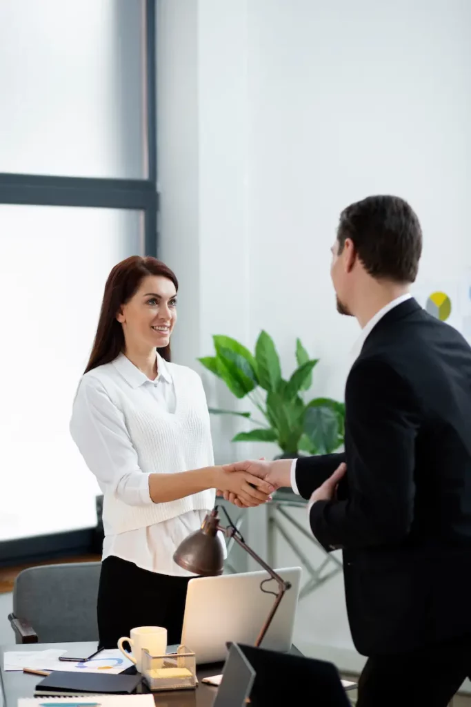 Medium Short People Shaking Hands